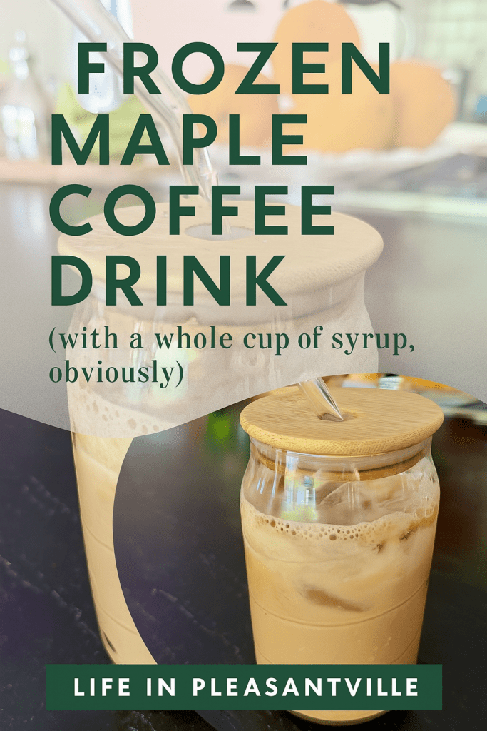 frozen maple coffee drink pinterest image