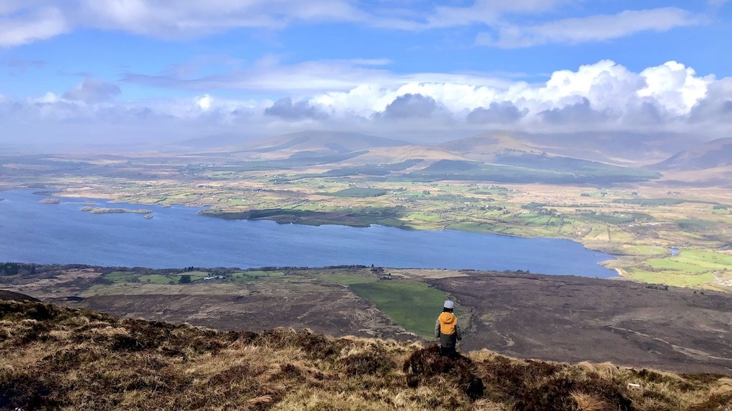 A hiker explores Wild Nephin National Park