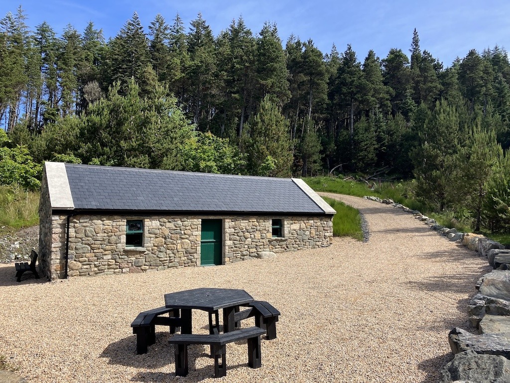 A restored Bothy in Wild Nephin