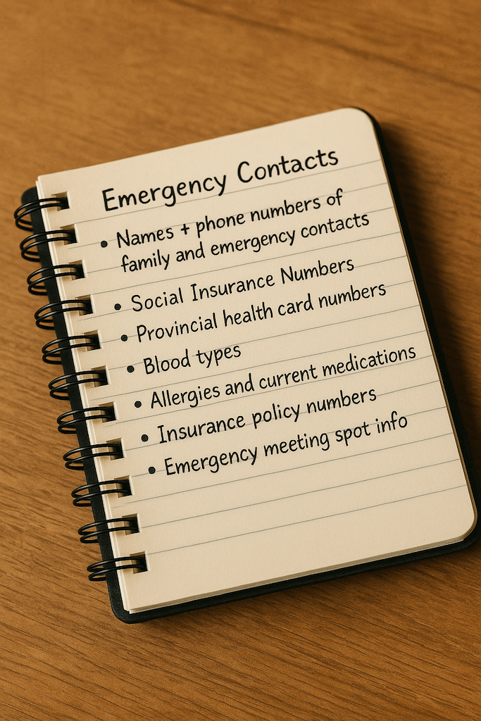 Emergency kit checklist for Canadians