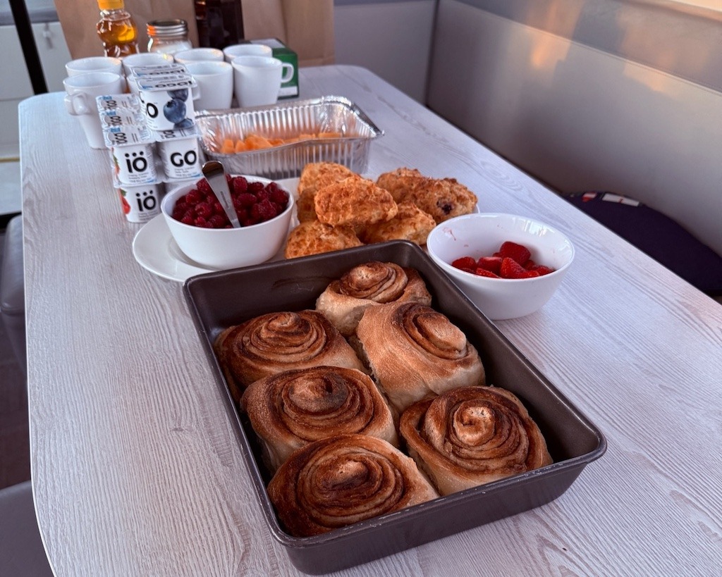Sourdough cinnamon buns from Forno in Westport