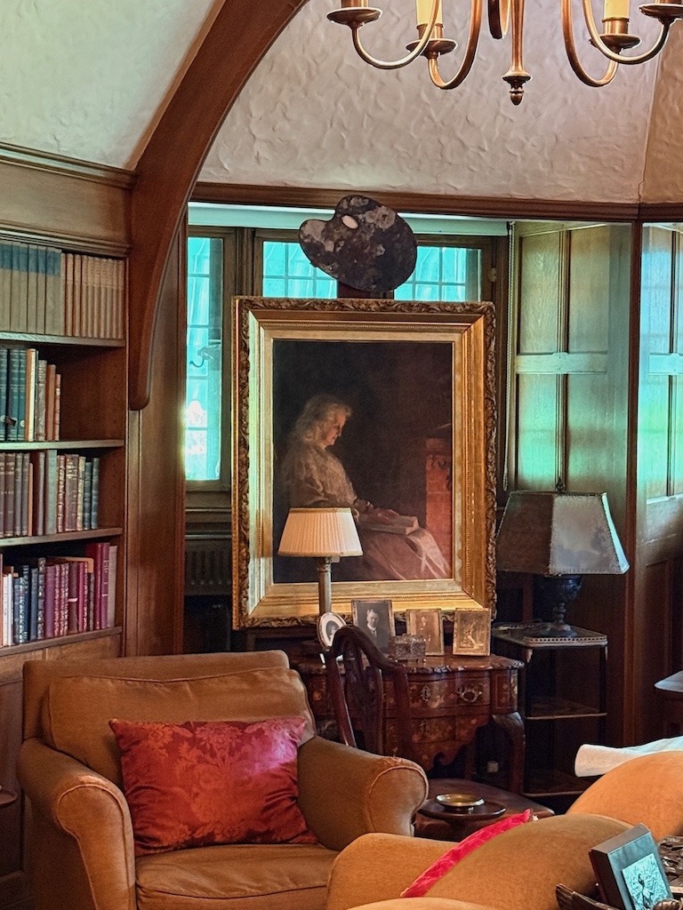 Portrait of Mackenzie King's mother in the library at Laurier House National Historic Site Ottawa