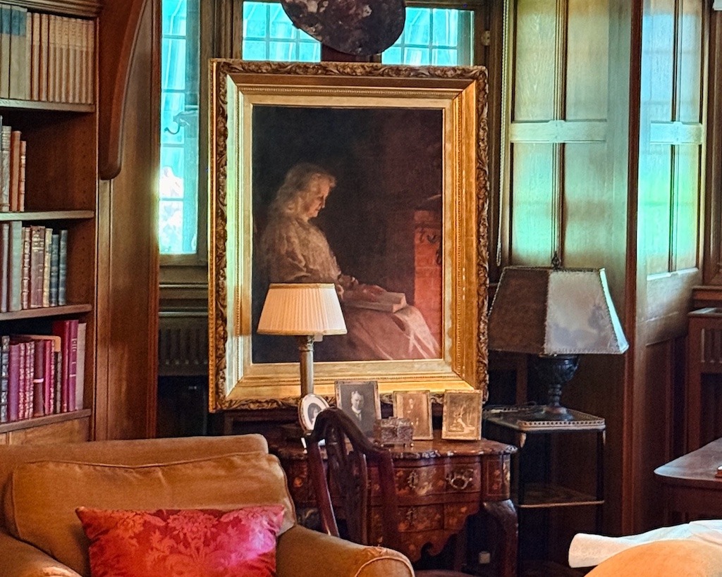 Portrait of Mackenzie King's mother in the library at Laurier House Ottawa