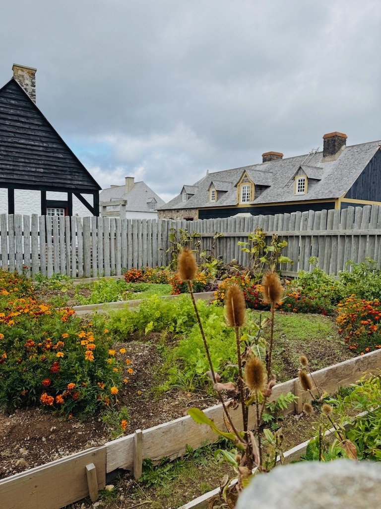 Kitchen gardens at the Fortress of Louisbourg Nova Scotia