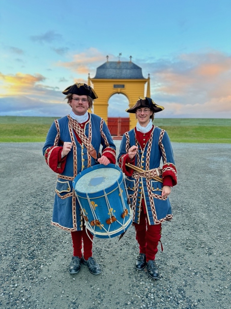 Costumed interpreter at the Fortress of Louisbourg Cape Breton