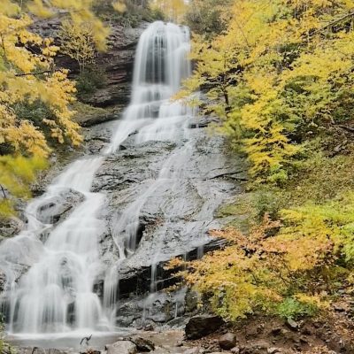 Beulach Ban Falls off the Cabot Trail
