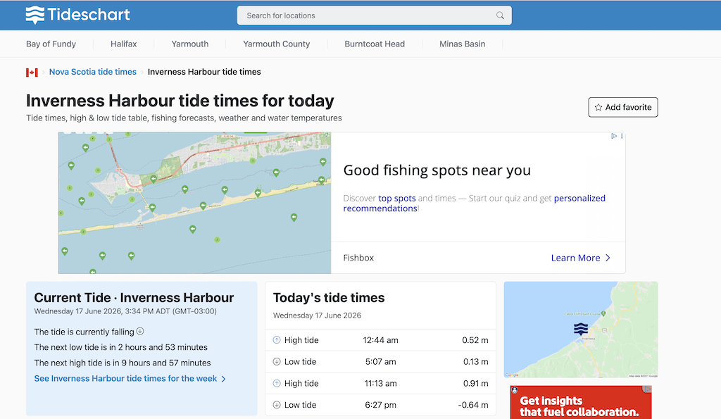 tide times